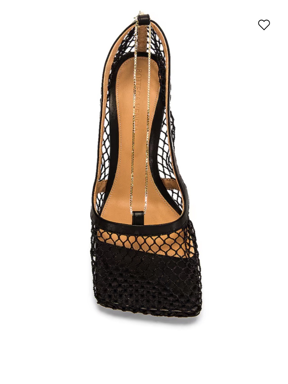 Bottega Veneta Black Stretch Mesh Pumps